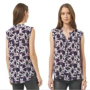 Rebecca Taylor Silk Sleeveless Long Blouse